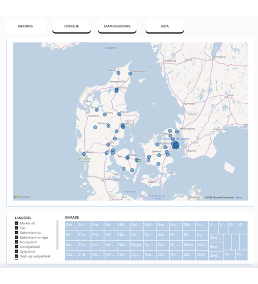 Nyt digitalt værktøj til ejendomsbranchen erstatter statiske tabeller med interaktiv præsentation af data